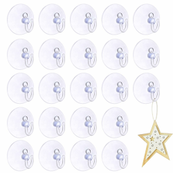 40 Stück Saugnapf Haken, Saugnäpfe für Fenster, Saughaken mit Kunststoffhaken, 4cm Wandhaken mit Saugnapf für Badezimmer Küche Glas Spiegel Fliesen Angebot bei HelloDeals