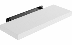 STOREMIC Wandregal, Regale Weiß Wand 40cm, 1er-Set Schweberegal Weiss, Moderne dekorative Regalbrettmit sauber Verarbeitet für Schlafzimmer, Küche, Büro, Wohnzimmer usw Angebot bei HelloDeals