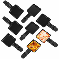 Raclette Pfännche, Antihaftbeschichtung, Edelstahlmaterial Zum Zubereiten Von Käse, Eiern Raclette Pfannen, 8 Stück 18x9x1.4cm Angebot bei HelloDeals