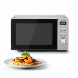 Panasonic NN-SD36QSEPG Solo-Mikrowelle, 29 l, 1000 W, automatisches Auftauen, 11 automatische Programme, Timer, Silber Angebot bei HelloDeals