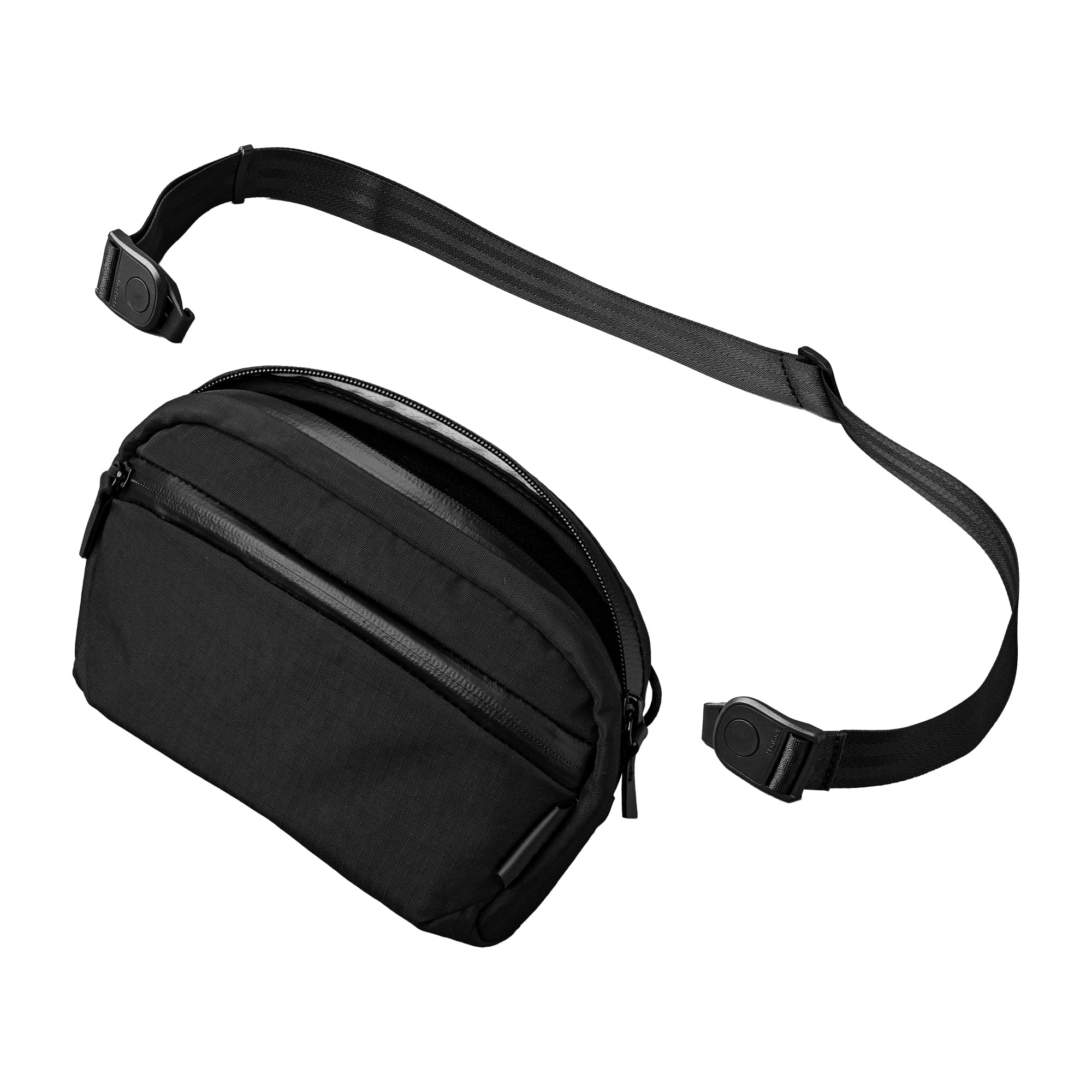 ALPAKA Flight Sling 1L | Umhängetasche Crossbody Sling Bag Herren Klein | Brusttasche Schultertasche Reise-Organizer mit Schlüsselring & Abnehmbarem Trageriemen | Wasserabweisendes Schwarz Angebot bei HelloDeals