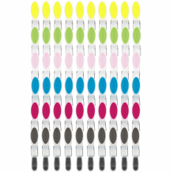 60 Stück Wäscheklammern bunt,rutschfeste Wäscheklammern,Wäscheklammern Plastik,Hinterlässt Keine Spuren, für Wäscheleine oder Wäscheständer,Handtuch, Kleidung, Socken Angebot bei HelloDeals