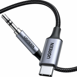 UGREEN USB C zu 3,5 mm Klinke Kabel DAC Stereo Auto Aux zu USB C Kabel Typ C Kopfhörerkabel Kompatibel mit iphone 17/17 air/17 pro/17 pro max,Galaxy S25 Ultra S24 S23 2025 iPad Air 11/13 (1M) Silber Angebot bei HelloDeals
