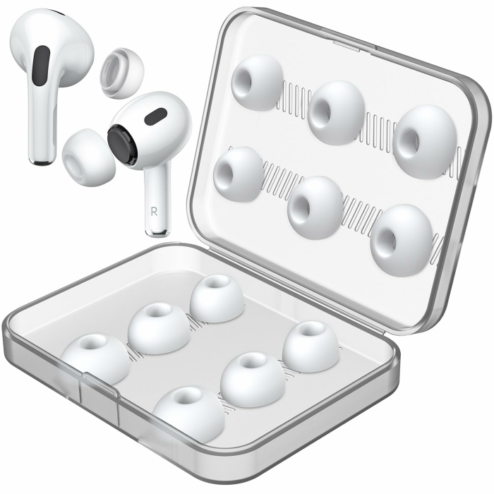 Link Dream 12 Stück Ersatz-Ohrstöpsel kompatibel mit AirPods Pro/AirPods Pro 2 (2. Generation) mit Geräuschreduzierungsloch, Silikon-Ohrstöpselspitzen mit tragbarer Aufbewahrungsbox (S/M/L) (6 Paar) 6Pairs Angebot bei HelloDeals