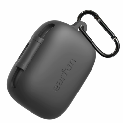EarFun Silikon Hülle for EarFun Air Pro 4, Voller Schutz Silikon Schutzhülle mit karabiner, Schwarz Angebot bei HelloDeals