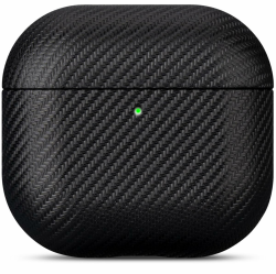 Haobobro [Karbonfaser Textur] kompatibel mit AirPods 4 Hülle Case 2024 - Handgefertigt für AirPods 4. Generation Hülle - Stoßdämpfende Schutzhülle mit Premium Finish - Schwarz [Karbonfaser Textur]-Schwarz Angebot bei HelloDeals