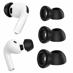 Ersatz-Ohrstöpsel für AirPods Pro 3, weiche Memory-Schaumstoff-Ohrstöpsel für AirPods Pro der 3 2025. Generation, kein Silikondruck, rutschfestes Design, passend für Ladecase, 3 Paar (S/M/L, schwarz) SML Angebot bei HelloDeals