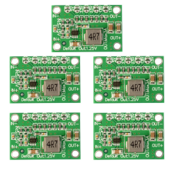 DC Schrittunterhalter 5V-15V bis 1,25V/1,5V/1,8V/2,5V/3,3V 3A Einstellbare Buck-Spannungswandler Stromversorgungsmodul Netzteil Adapter (5 Pack) Angebot bei HelloDeals