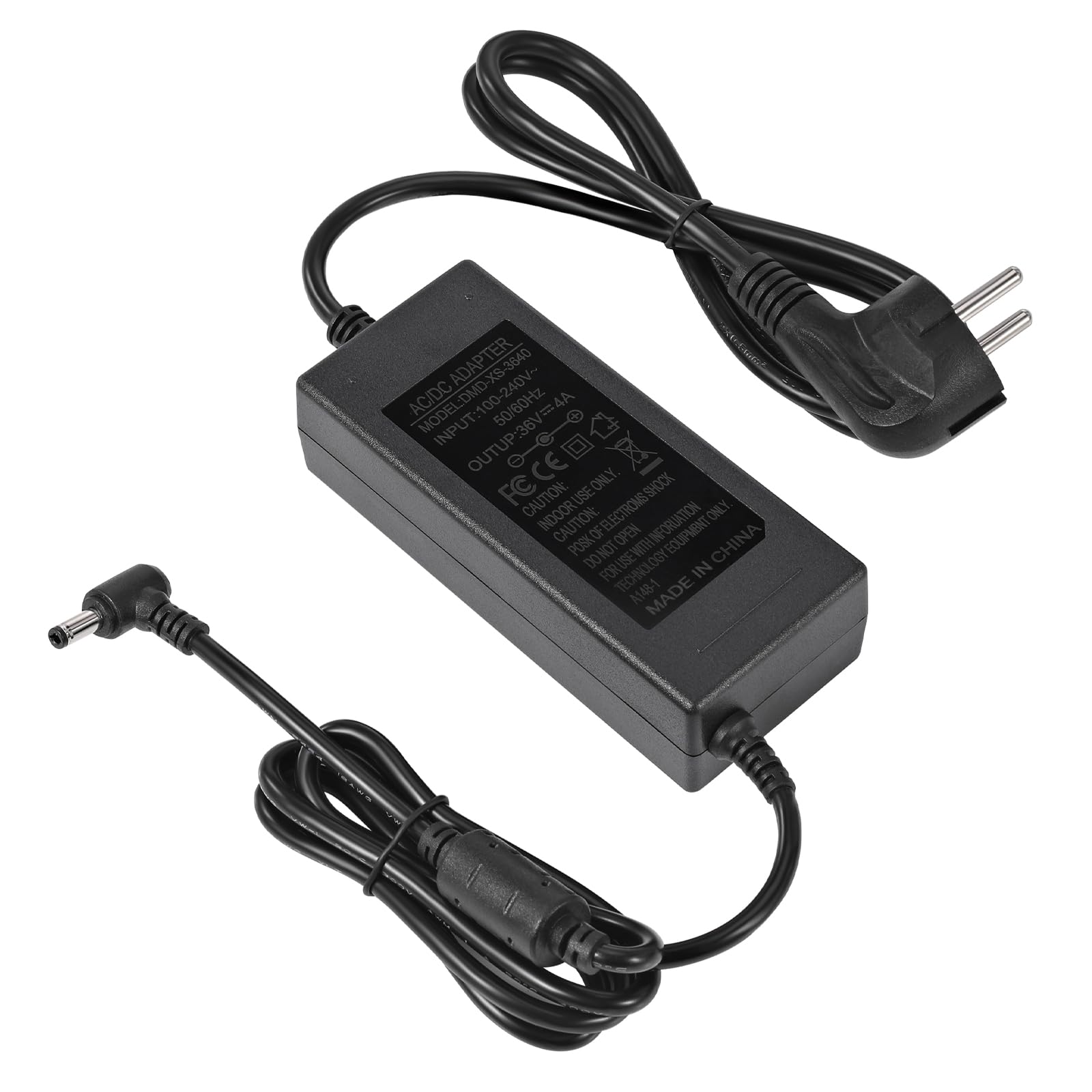 36V 4A Netzteil Adapter, AC 100V-240V to DC 36V 4A 144W Spannungswandler LED Trafo Transformator Stromversorgung 5,5mm x 2,5/2,1mm Stecker, Universal Netzadapter für LED Strip,LCD Monitor,CCTV Kameras Angebot bei HelloDeals