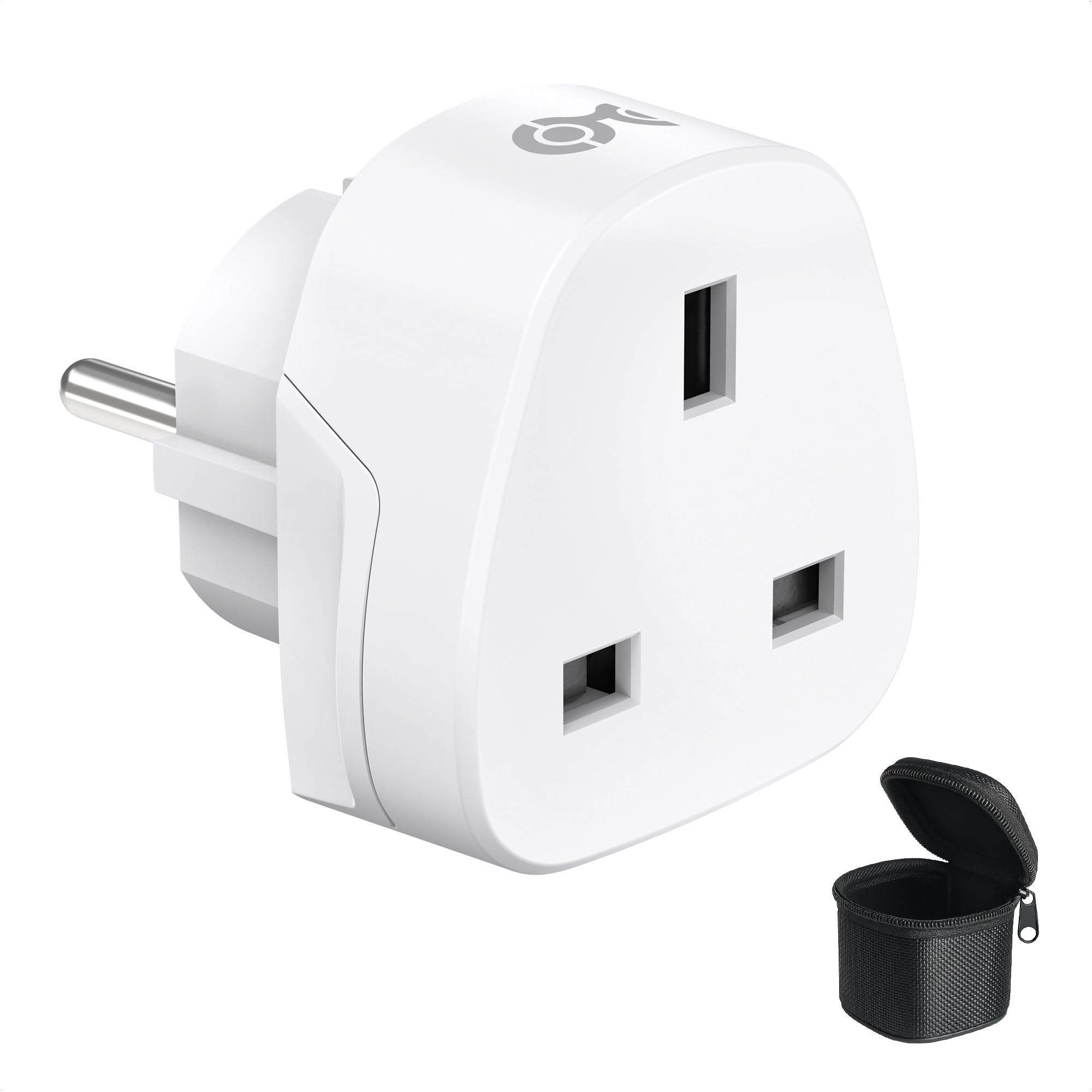 Cable Matters Steckeradapter von Großbritannien nach Europa, geerdeter Reiseadapter von Großbritannien nach Europa, Stecker Typ F für DE, FR, ES, at, GR, PT und weitere Länder Angebot bei HelloDeals