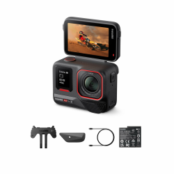 Insta360 Ace Pro 2 Standard-Bundle - 8K wasserdichte Actionkamera mit Leica entwickelt, 1/1,3" Sensor, Dual-KI-Chip-System, führende Schwachlichtleistung, bestes Audio, Flipscreen & KI-Editing Nachtschwarz Standard-Bundle Angebot bei HelloDeals