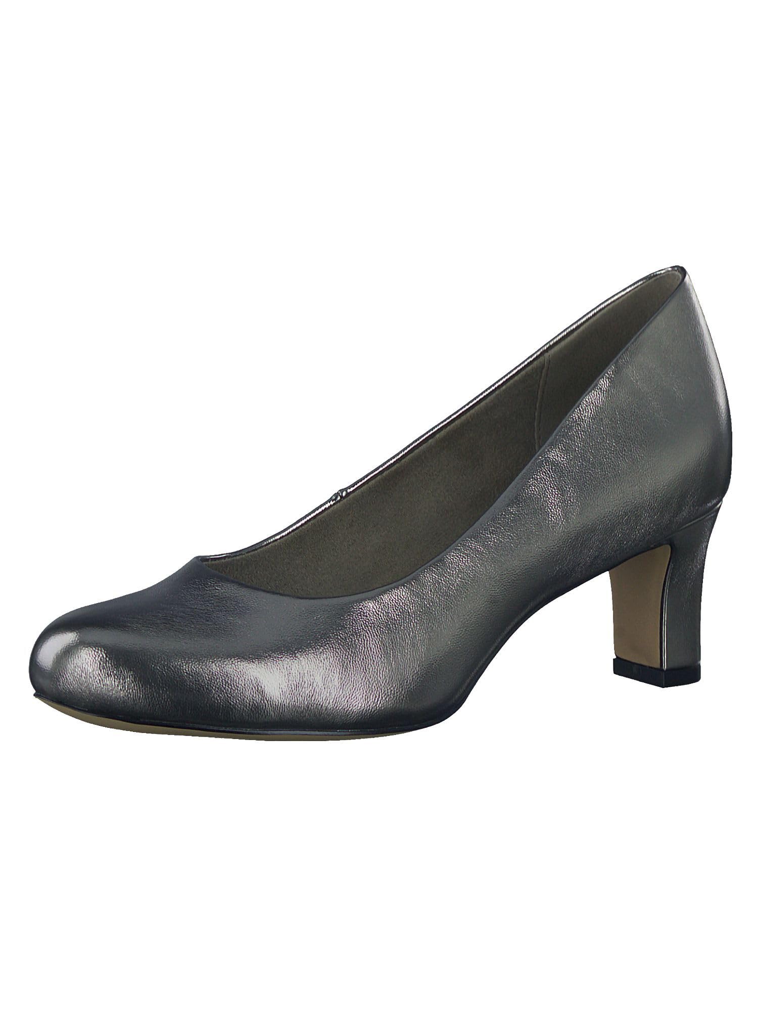 Jana Damen Pumps Elegant Kleiner Absatz Weite H Mehrweite 38 EU Pewter Angebot bei HelloDeals