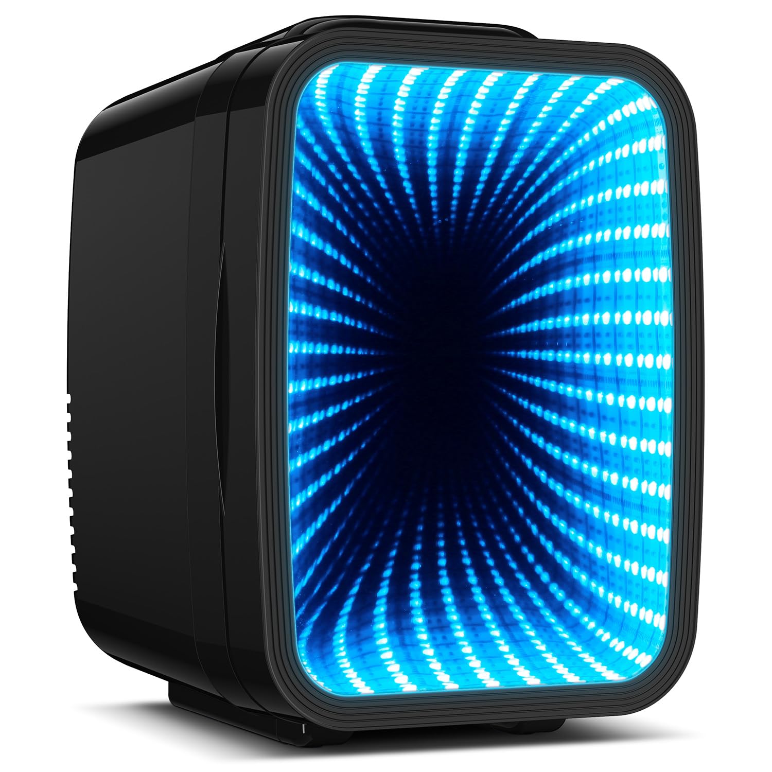 Mini Kühlschrank, 4L / 6 Dosen Leise Minikühlschrank, 7 RGB Lichtmodi, 2in1 Kühl- und Warmhaltefunktion für Getränke & Skincare, AC 220V / DC 12V, Mini Fridge für Gaming, Büro, Auto (Schwarz) Angebot bei HelloDeals