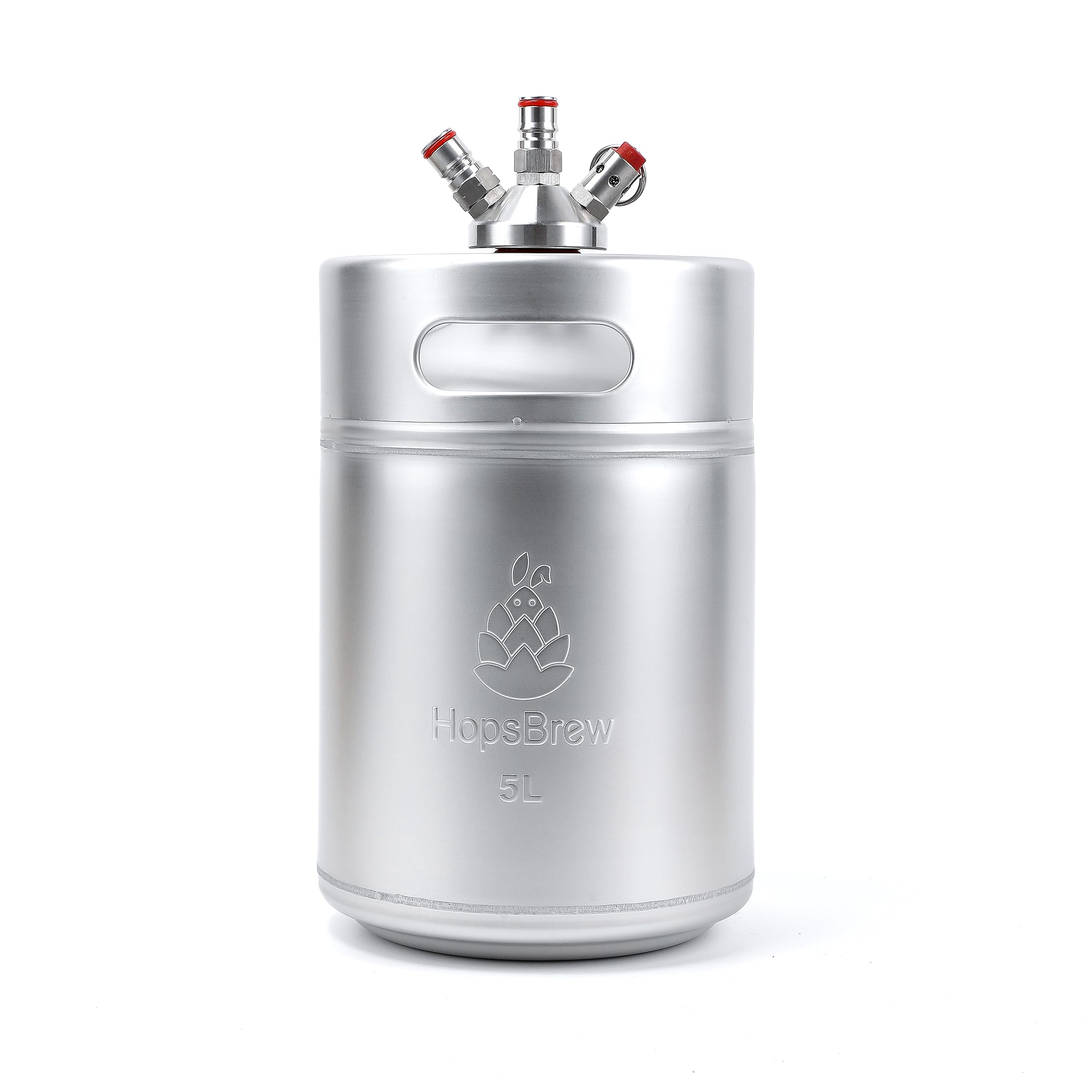 Mini 304 Edelstahl Keg Growler (5L Standard Silber mit Speer) Angebot bei HelloDeals