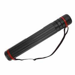 DEWEL Teleskop Posterrolle A1, Transportrolle Zeichenrolle, 45–75cm, Köcher für Bilder Poster und Flipchart Papier, Länge und Tragegurt verstellbar, Kunststoff(1 Stück) Angebot bei HelloDeals