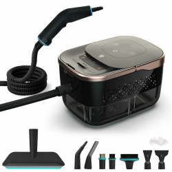 Dampfreiniger Für Alles | 1500W Dampfreiniger Handgerät | 1250ml Steam Cleaner | Handdampfreiniger Mit 9 Zubehörteilen | Dampfreiniger Polstermöbel Angebot bei HelloDeals