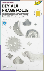folia 522 - DIY Alu-Prägefolie, Silber, 3 Blatt, 70µ, ca. 18,5 x 29,7 cm, Hartmetallfolie extra strong Silber 18,5 x 29,7 cm Angebot bei HelloDeals