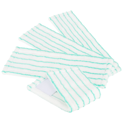 com-four® 4X Ersatz-Wischtuch für Bodenwischer - Mikrofaser Ersatz-Tuch für Wischmopp - Reinigungstücher für den Boden (4 Stück - türkis/weiß) Angebot bei HelloDeals