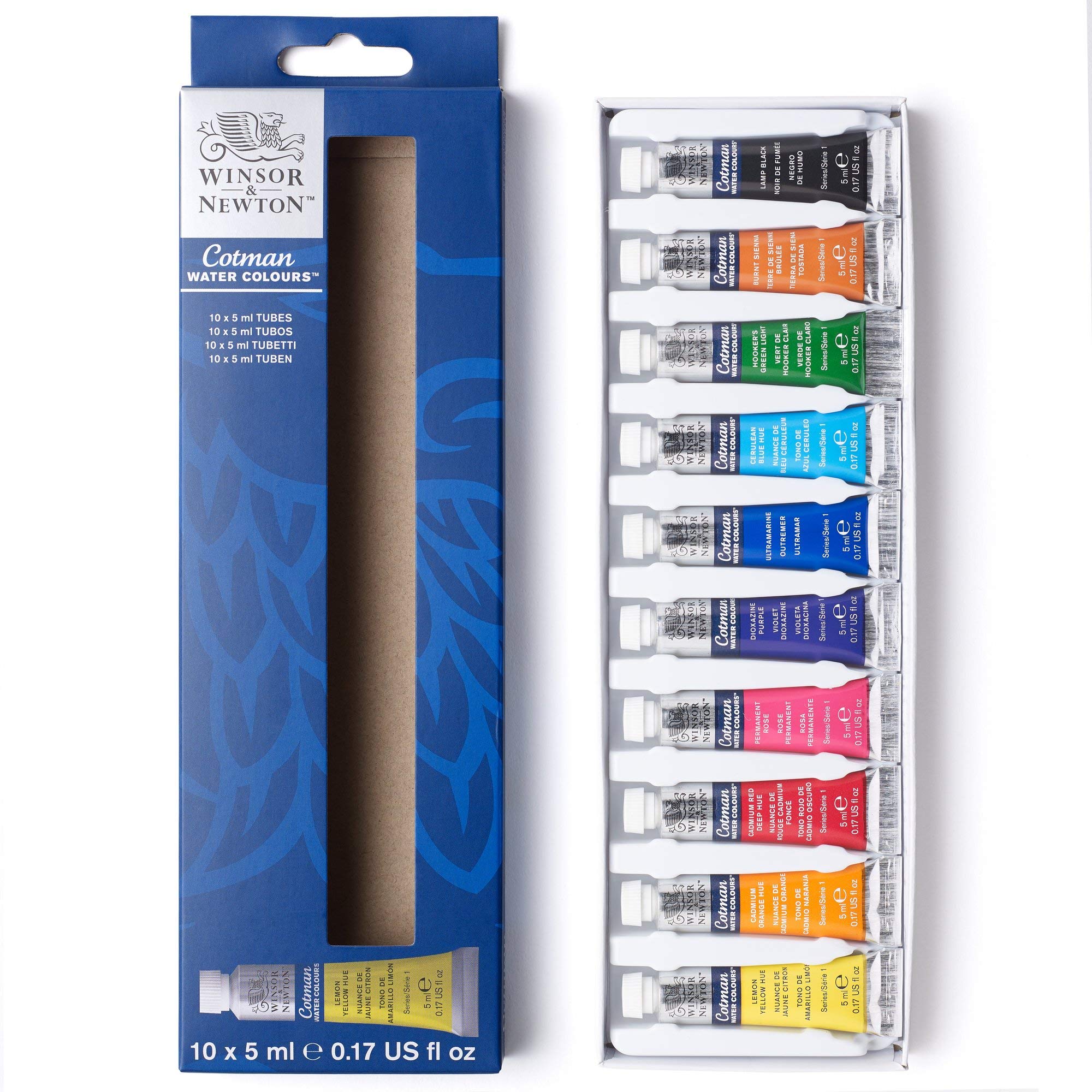 Winsor & Newton 390664 Cotman Aquarellfarbenset, ausgezeichnete Transparenz, Farbkraft und Verarbeitungseigenschaften für lebendige Farben - Einsteigerset 10 Farben in 5 ml Tuben Aquarellfarbe 10 - Farben in 5ml Tuben - Einsteigerset Angebot bei HelloDeals