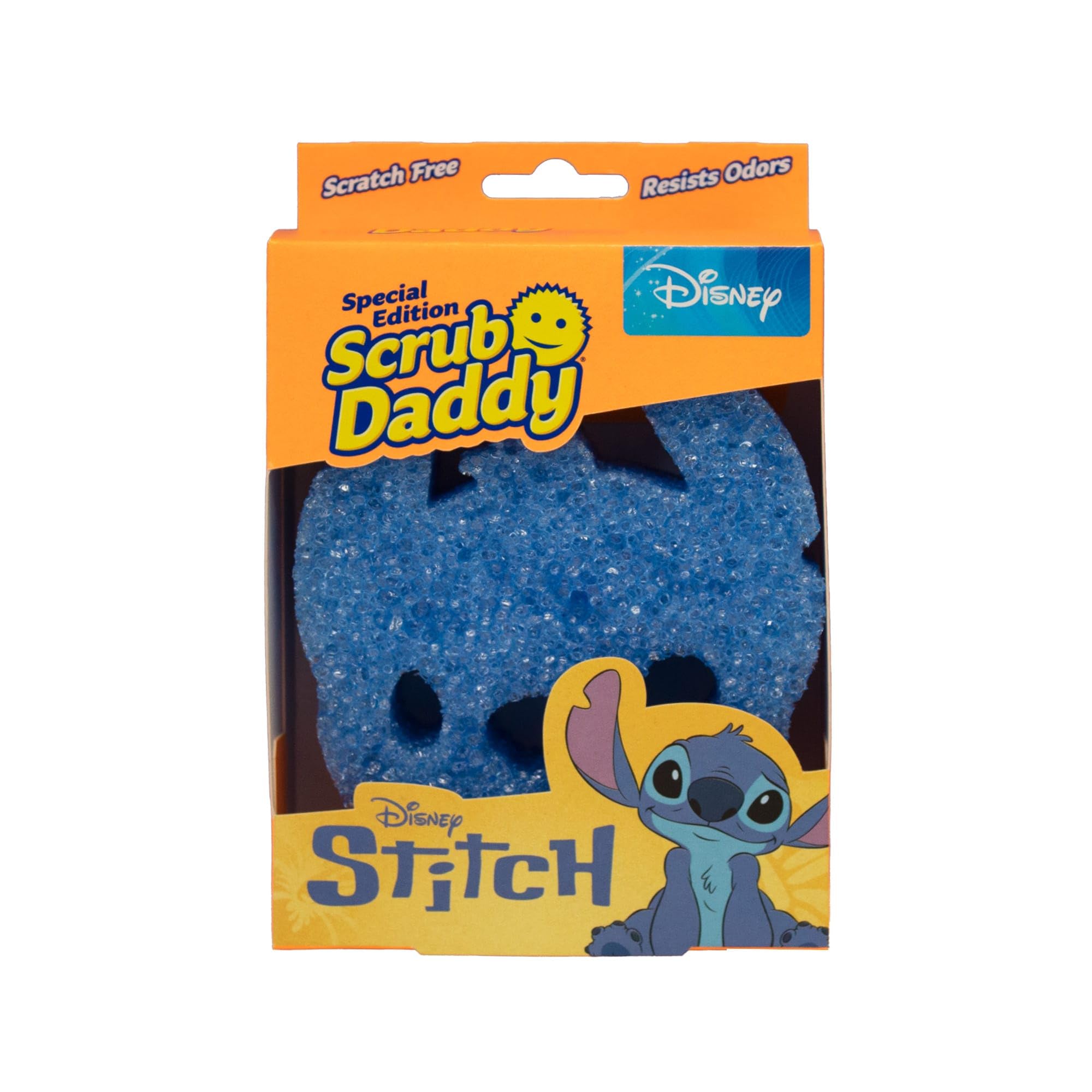Scrub Daddy Disney Stitch Spülschwamm, Reinigungsschwamm Gesicht Form - Texturveränderung, Kratzfreier Schwamm Küche, Radierschwamm Schmutzradierer, Putzschwämme Spülmaschinenfest - 1er-Pack Angebot bei HelloDeals