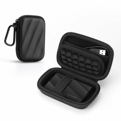 SSD Tasche für Samsung T9/T7 Shield/T7/T7 Touch, Externe Festplatte SSD 1TB, 2TB, 4TB Harte Tragetasche Hülle Case Reise Tragen Etui (Schwarz) Angebot bei HelloDeals