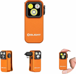 OLIGHT Oclip Pro Mini LED Taschenlampe mit Flutlicht, fokussiertes Licht und Rotelicht,500 LM helle USB-C wiederaufladbare Flashlight,IPX6 Clip Lampe kleine Blinklicht für Läufer Camping (Orange) Angebot bei HelloDeals