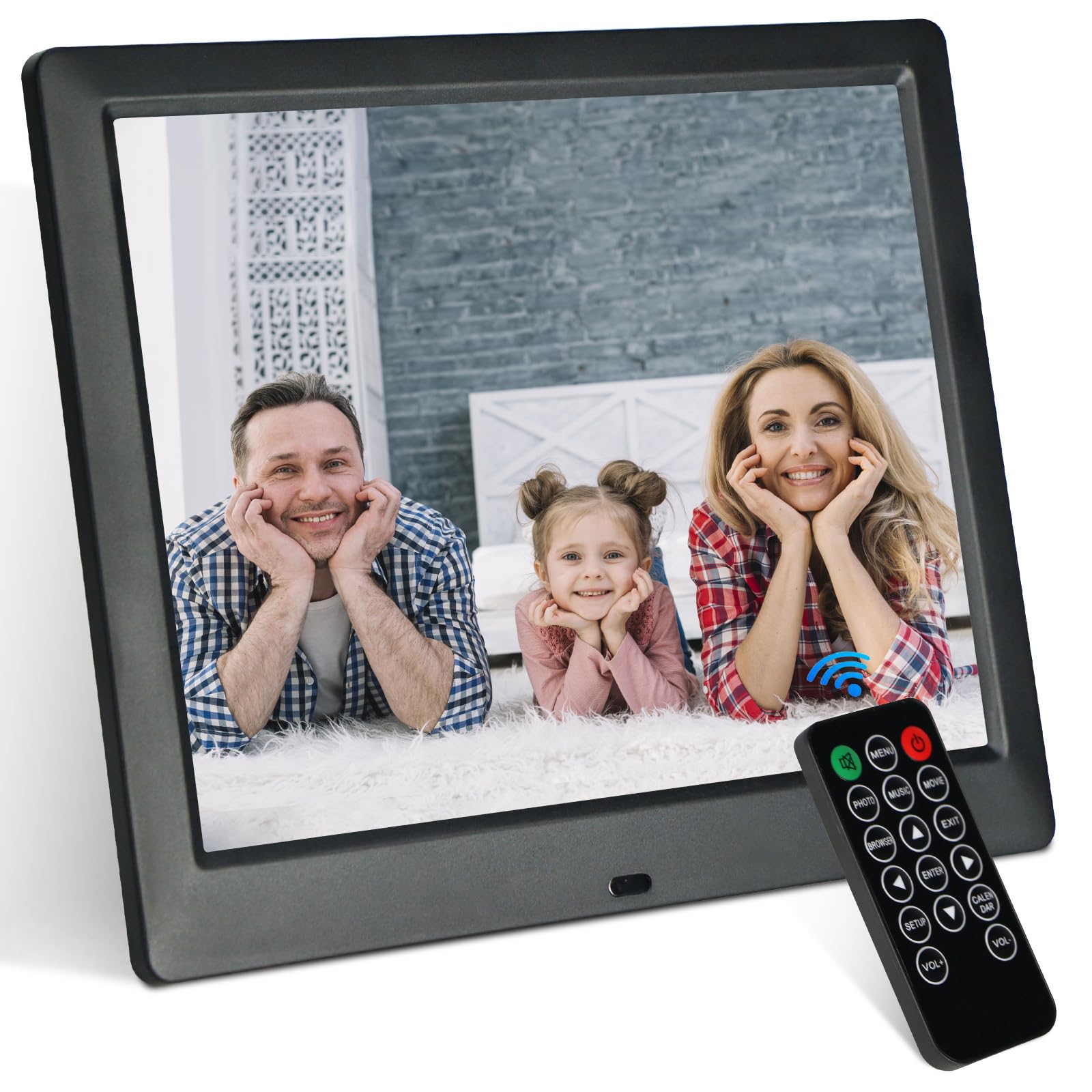 TSITSC 8.7 Zoll Digitaler Bilderrahmen, 1024 * 768 IPS-Bildschirm Elektronischer Bilderrahmen Kalender/Uhrfunktion/Musik/Foto-/Videoplayer mit Fernbedienung, unterstützt USB/SD-Karte (Schwarz) 8.7 Zoll Schwarz Angebot bei HelloDeals