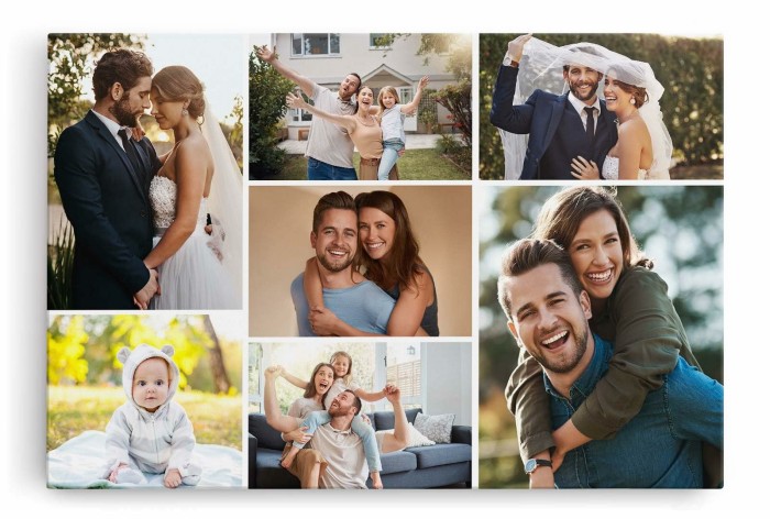 Paul Sinus Wandbild Collage - SOFORT ONLINE Upload - gestalten Sie selbst Ihre Fotos auf Leinwand - in verschiedenen Größen personalisieren Angebot bei HelloDeals