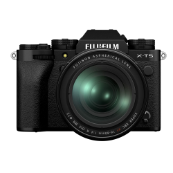 Fujifilm X-T5 schwarz, FUJINON XF16-80mmF4 R OIS WR Objektiv Kit Schwarz XF16-80mm Kit (mit USB-C) Angebot bei HelloDeals
