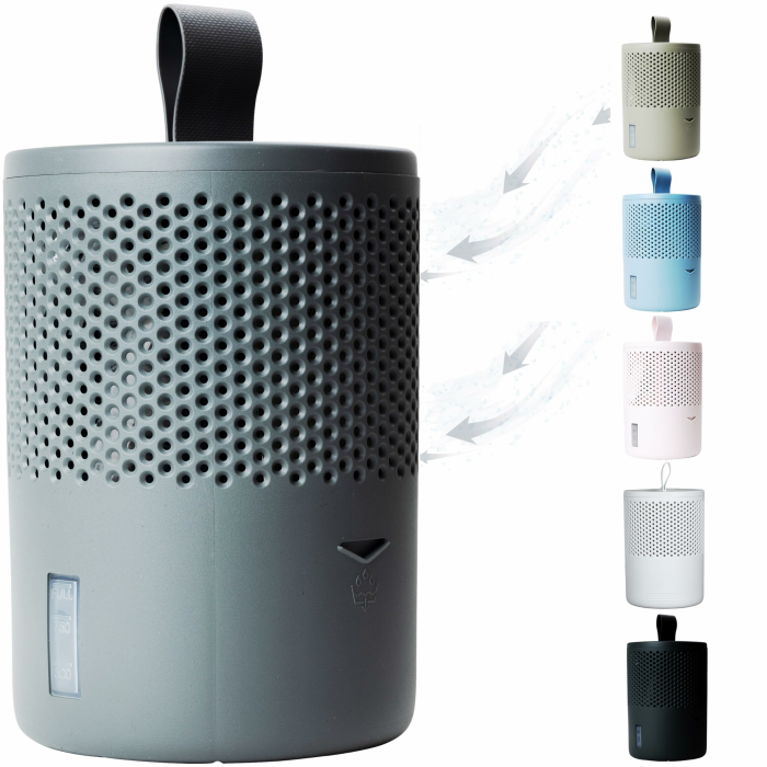 AbsoDry Luftentfeuchter ohne Strom bis 25m² - Inklusive Nachfüllpack - Aus recyceltem Kunststoff - Raumentfeuchter für Wohnzimmer, Badezimmer, Keller - Entfeuchter Wohnung - Dehumidifier - Grau Angebot bei HelloDeals