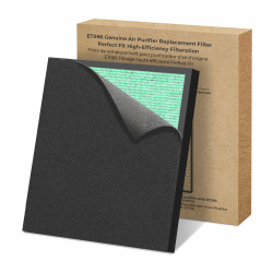 Original ET066 Luftreiniger-Ersatzfilter für ET066 Luftreiniger, Waschbare HEPA-3-Stufen-Filterung für Pollen, Rauch, Tierhaare, Staub, Haustierdandruff Version, 1 Pack+3 Layers Filtration Angebot bei HelloDeals