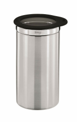 RÖSLE Kaffeedose mit Frischhaltedeckel, Hochwertige Dose zum Aufbewahren von 500 g Kaffee oder anderen Lebensmitteln, Edelstahl 18/10, spülmaschinengeeignet, 10 cm, Schwarz Höhe 20 cm Ø 10 cm Angebot bei HelloDeals