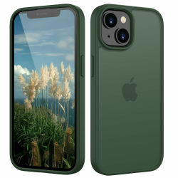 HGH Matt Hülle für iPhone 13 Mini 5,4 Zoll, [Militärschutz] Schutzhülle Samtige Touch Matt Anti-Kratzen, Durchscheinende Rückseite Schutzhülle, Anti-Fingerabdruck (Dunkelgrün) für iPhone 13 Mini-5.4" Dunkelgrün Angebot bei HelloDeals