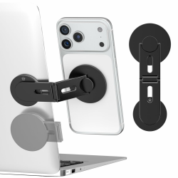 CloudValley Magnetische Handy Ständer, Handyhalterung für Laptop, Verstellbare Handy-Monitor-Seitenhalterung iPhone 17-12pro max air Plus, Schwarz Angebot bei HelloDeals