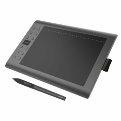 GAOMON M106K - 10 x 6 Zoll Profi Grafiktablett mit 12+16 Programmierender Tasten und Kabellosem Stift Angebot bei HelloDeals