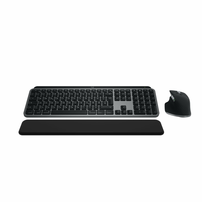 Logitech MX Keys S Combo for Mac, kabellose Tastatur/Maus mit Handballenauflage, beleuchtete Tastatur, schnellscrollende Maus, Bluetooth USB C für MacBook Pro/MacBook Air/iMac/iPad, QWERTZ DE - Grau Raumfahrt Grau MX Keys S Combo for Mac Angebot bei HelloDeals