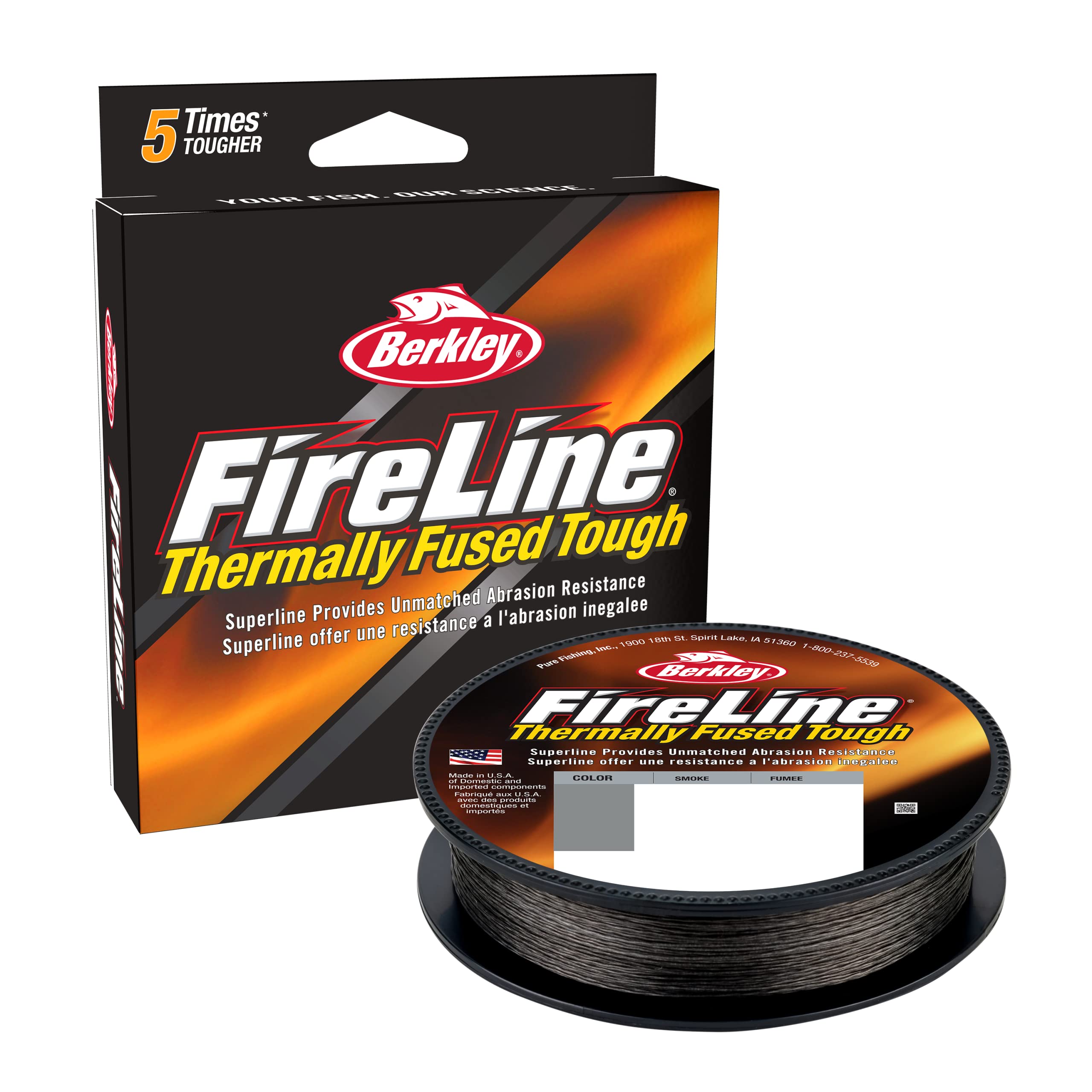 Berkley FireLine® Fused Original - 8-Strand Superline, Ultra-zähe & Abriebfeste geflochtene Angelschnur für überragendes Feingefühl und geschmeidige Würfe, Mehrere Farben und Größen Smoke 0.12 mm | 15.84 lb|7.2 kg | 164 yd|150 m Angebot bei HelloDeals
