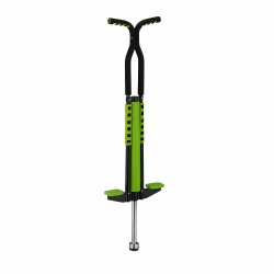 Relaxdays Pogo Stick, für Kinder, Springstock bis 60 kg, gepolststert, Sprungstab Outdoor, rutschfest, Edelstahl, grün Angebot bei HelloDeals