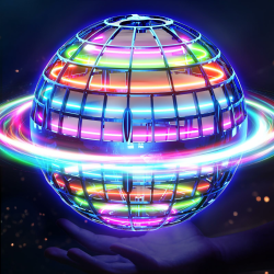 Fliegender Ball Spielzeug (Blau, Verbessert): LED Hover Orb, Boomerang Ball, Flying Toys für Mädchen und Junge, Geschenk für Kinder ab 6, 7, 8, 9, 10, 11, 12 Jahre Angebot bei HelloDeals