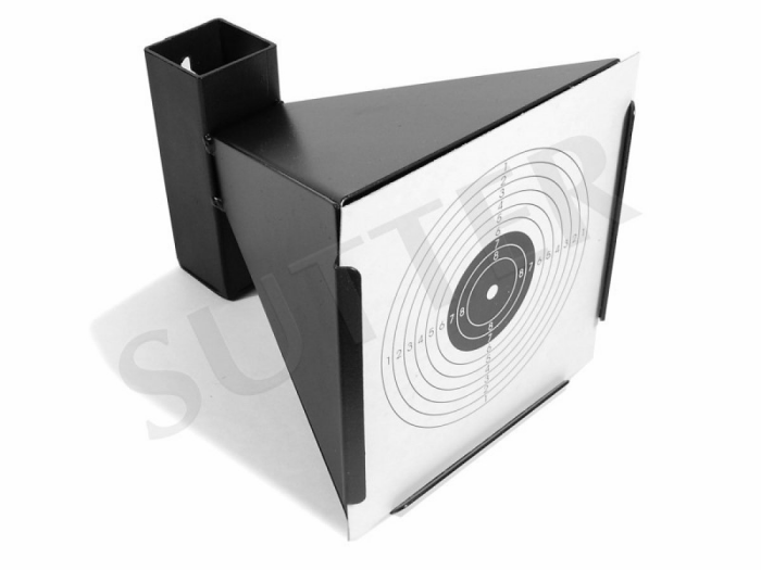 SUTTER Kugelfang mit Trichter K750 für 14x14cm Zielscheiben/Aus Metall/Scheibenkasten für Luftgewehr Luftpistole Angebot bei HelloDeals