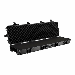 Wiltec Waffenkoffer für Langwaffen, Gewehrkoffer mit Schaumstoffpolsterung und Rollen für sicheren Transport, Langwaffenkoffer mit hoher Traglast und Tragegriff 137,8 x 38,3 x 17,5 cm Angebot bei HelloDeals