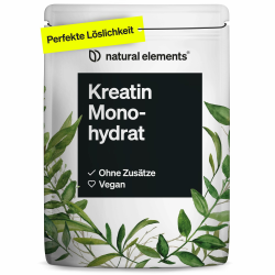 natural elements Creatin Monohydrat – 500g ultrafeines Pulver (Meshfaktor 200) – 166 Portionen reines Kreatin – hochdosiert – vegan, ohne unnötige Zusätze – in Deutschland entwickelt & laborgeprüft Angebot bei HelloDeals
