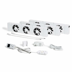 SpeedComfort Heizkörper Ventilator mit Control Sensor - Trio-Set (3x) - Bis zu 22% Energieeinsparung - Heizungsventilator Wärmepumpen-geeignet - Mehrere Geschwindigkeiten - Flüsterleise Angebot bei HelloDeals