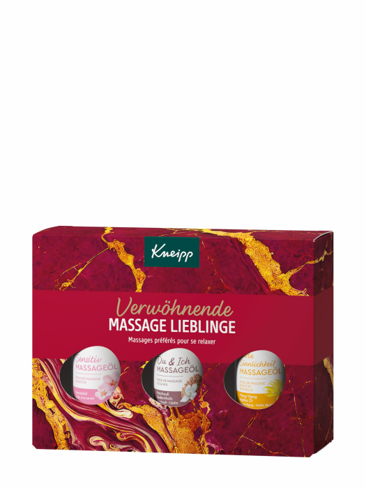 Kneipp Geschenkpackung Verwöhnende Massage Lieblinge - Das perfekte Geschenk für angenehme Entspannung und Verwöhnmomente - 3x20ml Angebot bei HelloDeals
