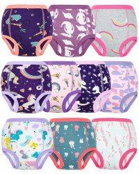 Töpfchen Trainingshose, Packung mit 10 Töpfchentraining Unterwäsche, 2-9 Jahre Töpfchen-Trainingshosen für Kinder Jungen und Mädchen, 100/3T 3 Jahre Lila Angebot bei HelloDeals