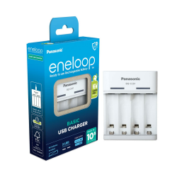eneloop Basic USB-Ladegerät, für 2-4 AA/AAA NI-MH Akkus, 10 Stunden Ladezeit, 6 Sicherheitsfunktionen Angebot bei HelloDeals