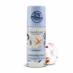 Jean & Len Deobalsam Baumwolle, schenkt auf natürliche Weise bis zu 24h Deo-Schutz, sensitive Pflege, Ideal auch nach der Rasur, Deo ohne Aluminium & Alkohol, vegan, 50 ml 50 ml (1er Pack) Baumwolle Angebot bei HelloDeals