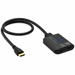 FeinTech SW211 HDMI 2.1 Switch 4k 120Hz 2 in 1 Out oder 1 in 2 umschaltbare Ausgänge (bidirektional) mit integriertem HDMI-Kabel, 8K, 48Gbps, unterstützt HDR, VRR, ALLM und Dolby Vision Angebot bei HelloDeals