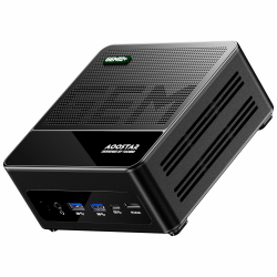 AOOSTAR GEM12+ 8845HS Mini PC, Schwarz Mini Gaming PC Ryzen 7 PRO 8845HS(8C/16T, bis zu 5.1Ghz), 32GB DDR5 RAM 1TB PCIE4.0 SSD Mini Computer 4K 4-Display/OCULINK/HD2.1/DP1.4/2*USB4/WiFi6/2*2,5G RJ45 04Black GEM12 8845HS 32 RAM 1T SSD Angebot bei HelloDeals