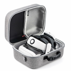 DEVASO Große Tasche für Meta Quest 3, Reisen Lagerung Tragetasche Kompatibel mit Kiwi Design/BOBOVR Akku Elite Strap und Anderem Zubehör, Hartschalen Tasche für Reisen und Aufbewahrung GRAU Angebot bei HelloDeals